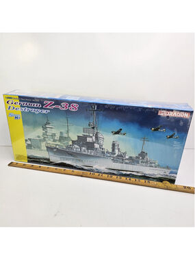 SEALED Dragon 1049 German Z-38 Destroyer 1:350 Smart Kit Model Ship NEW 2011 VTG